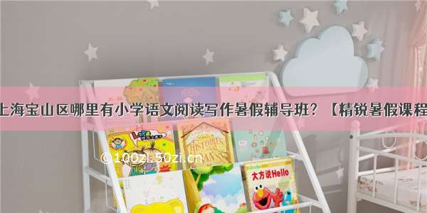 上海宝山区哪里有小学语文阅读写作暑假辅导班？【精锐暑假课程】