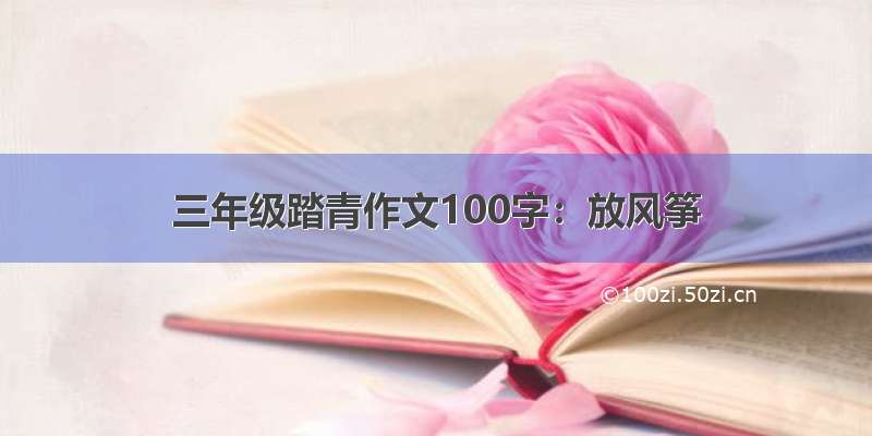 三年级踏青作文100字：放风筝