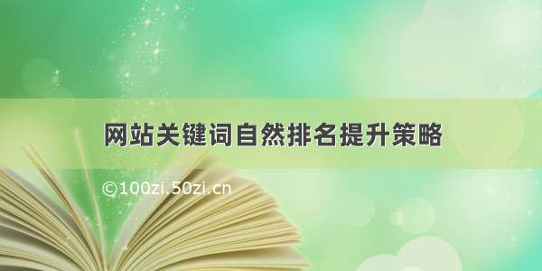 网站关键词自然排名提升策略