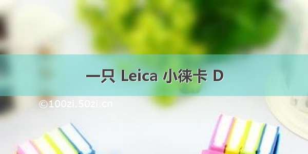 一只 Leica 小徕卡 D