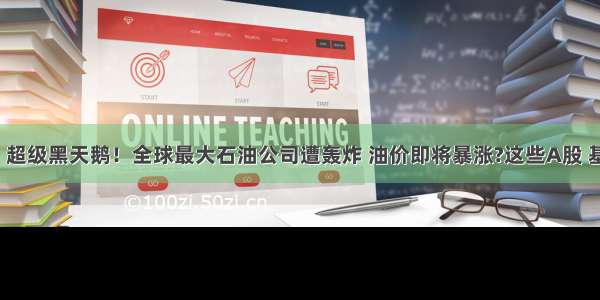 【沸点】超级黑天鹅！全球最大石油公司遭轰炸 油价即将暴涨?这些A股 基金都要火