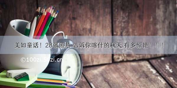 美如童话！28张照片 告诉你喀什的秋天 有多惊艳！！！