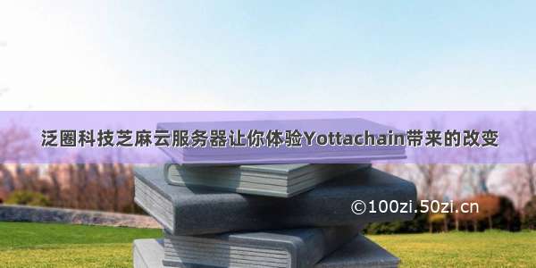 泛圈科技芝麻云服务器让你体验Yottachain带来的改变