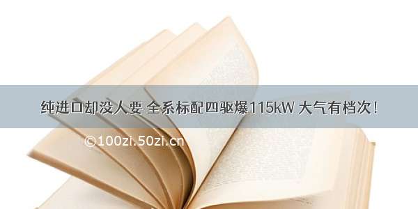 纯进口却没人要 全系标配四驱爆115kW 大气有档次！