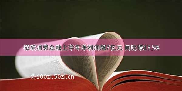 招联消费金融上半年净利润超7亿元 同比增17.5%