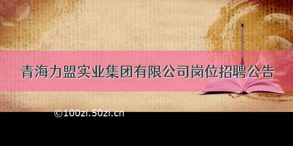 青海力盟实业集团有限公司岗位招聘公告