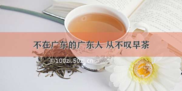 不在广东的广东人 从不叹早茶