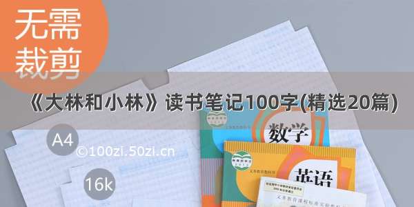 《大林和小林》读书笔记100字(精选20篇)