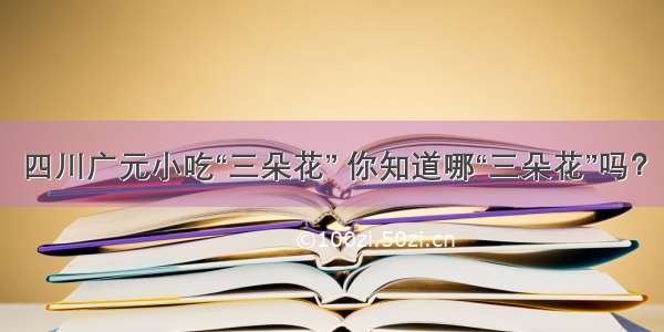 四川广元小吃“三朵花” 你知道哪“三朵花”吗？