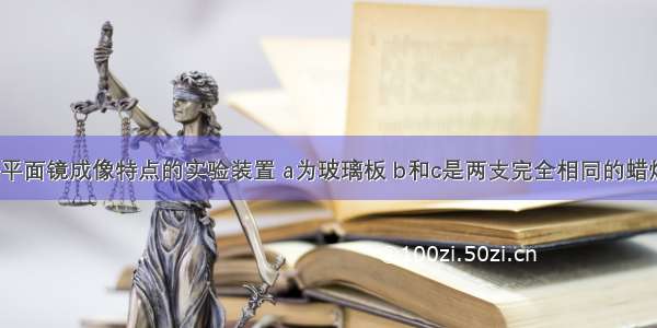 如图是探究平面镜成像特点的实验装置 a为玻璃板 b和c是两支完全相同的蜡烛．（1）为