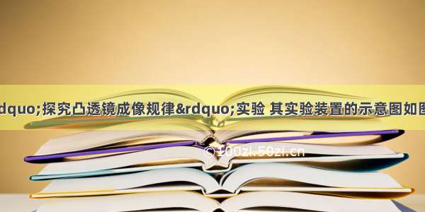 小刚同学在做“探究凸透镜成像规律”实验 其实验装置的示意图如图所示．A B C 是