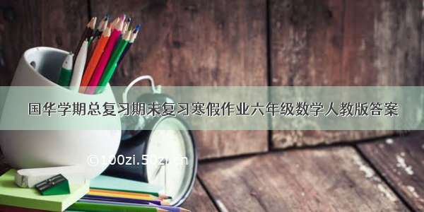 国华学期总复习期末复习寒假作业六年级数学人教版答案