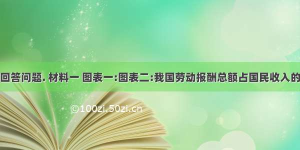 阅读材料回答问题. 材料一 图表一:图表二:我国劳动报酬总额占国民收入的比重年份