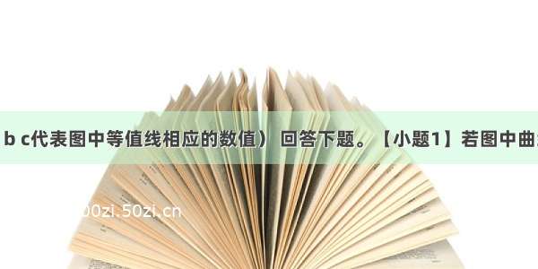 读下图（a b c代表图中等值线相应的数值） 回答下题。【小题1】若图中曲线为等高线