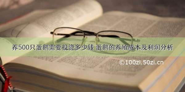 养500只蛋鹅需要投资多少钱 蛋鹅的养殖成本及利润分析