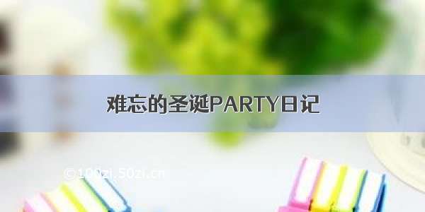 难忘的圣诞PARTY日记