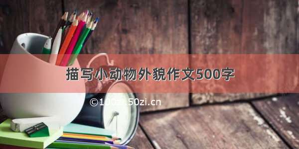 描写小动物外貌作文500字