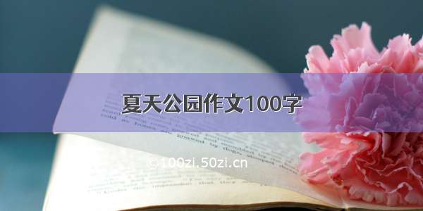 夏天公园作文100字