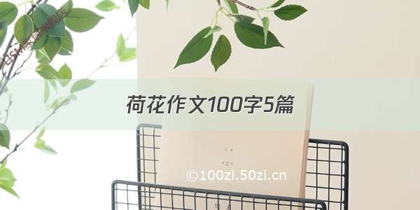 荷花作文100字5篇