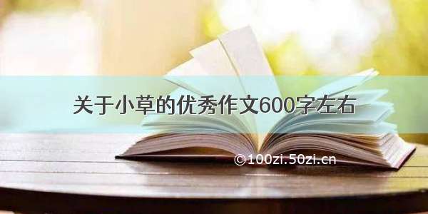 关于小草的优秀作文600字左右